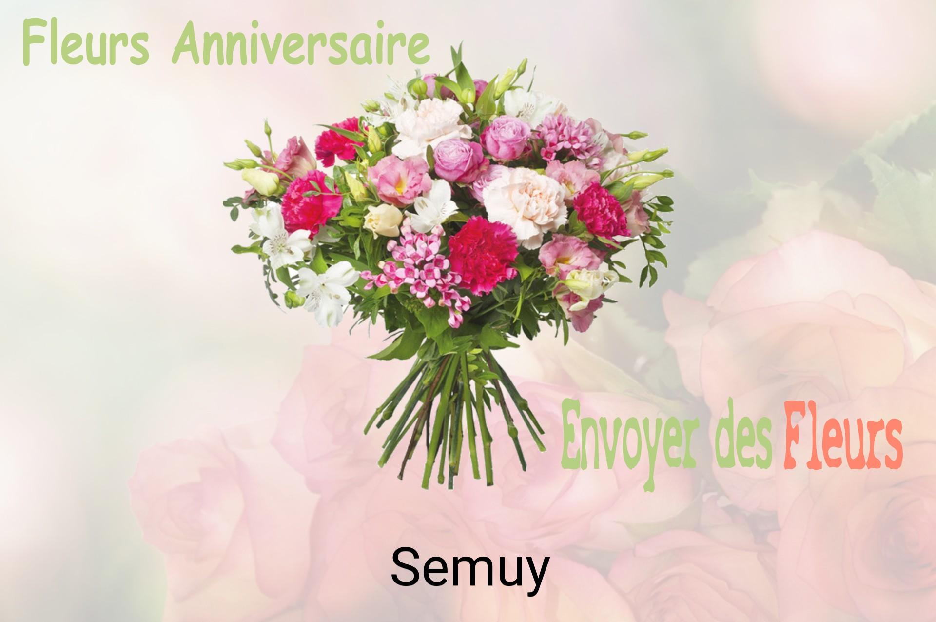 Bouquet de fleurs d’anniversaire livré à Semuy